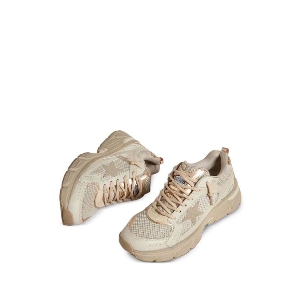 Golden Goose Women "Lightstar" Net Leather And Suede Upper Tpu Star Net Heel - Picture 2 of 4